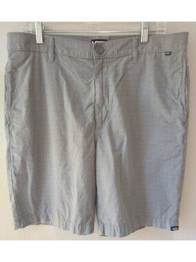 VANS Chino Shorts 34 Gray Skater Surf Beach Vacation